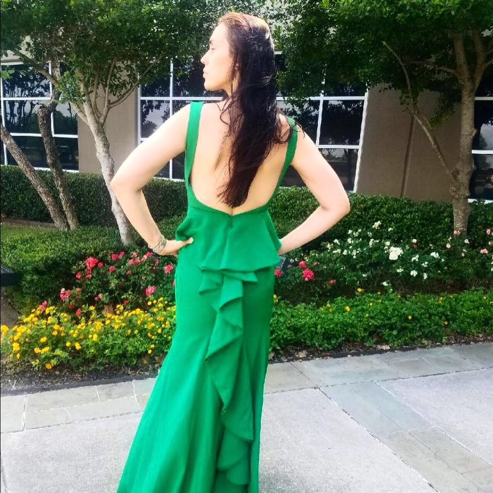 Emerald green Mermaid evening dress